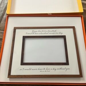 Real Copper and Glass Frame. “If you live to be a hundred”